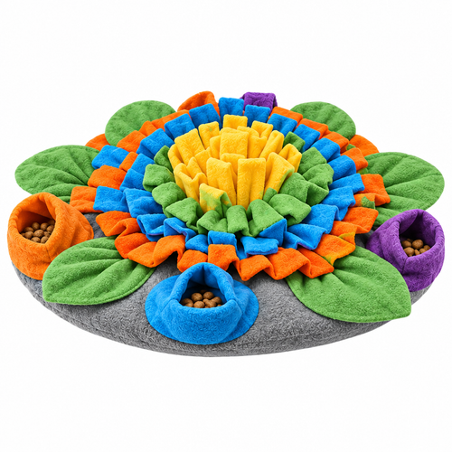 Snuffle Mat Sensory Feeder for Dogs and Cats on white background